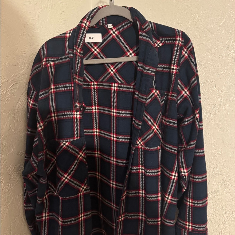 TNA aritzia flannel size XL